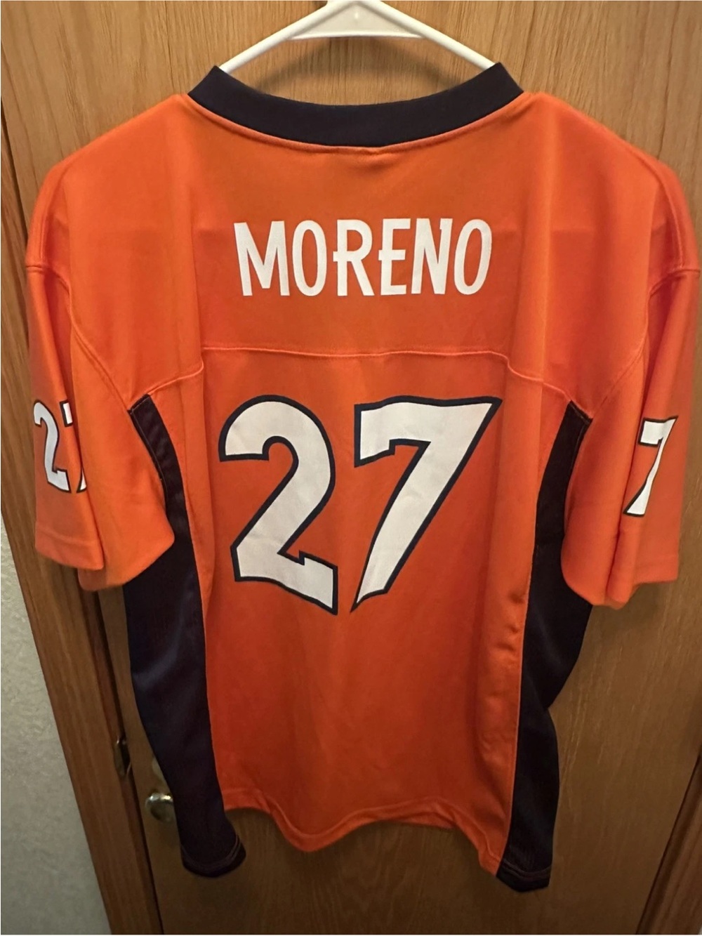 Denver Broncos Jersey unisex youth XL Orange NFL Knowshon Moreno 27 Football